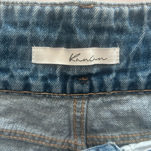 KanCan Denim Cut Off Denim Jean Shorts Size 5 NWOT - Picture 3 of 5